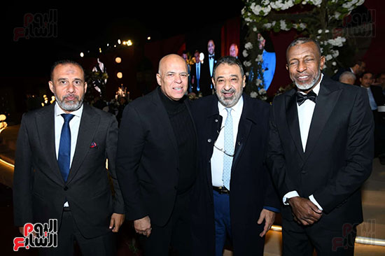 مجدي عبد الغني وهشام يكن من فرح ابنة ربيع ياسين مجدي عبد الغني وهشام يكن من فرح ابنة ربيع ياسين