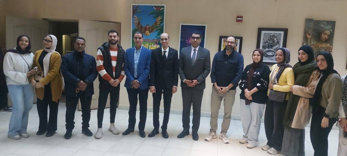 المشاركين فى معرض تجربة شخصية ضمن مشروع المعارض الطوافة بالأقصر المشاركين فى معرض تجربة شخصية ضمن مشروع المعارض الطوافة بالأقصر