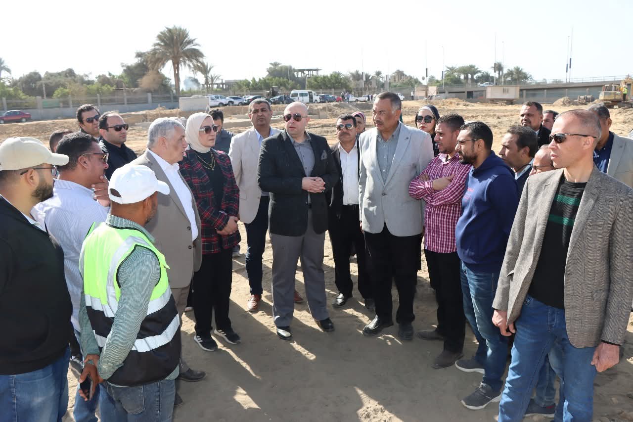 محافظ بنى سويف يتفقد اعمال التنفيذ