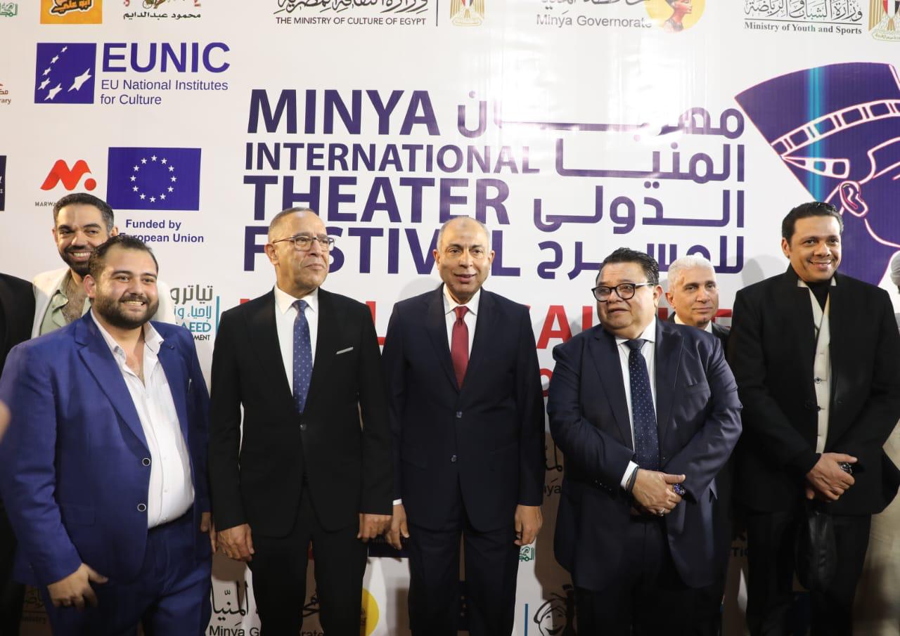 محافظ المنيا يشهد ختام مهرجان المنيا الدولي للمسرح في دورته الثالثة محافظ المنيا يشهد ختام مهرجان المنيا الدولي للمسرح في دورته الثالثة