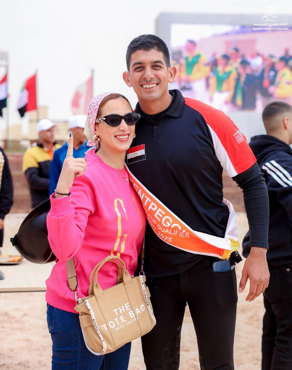 فرحة عائلية لابطال مصر في الفروسة