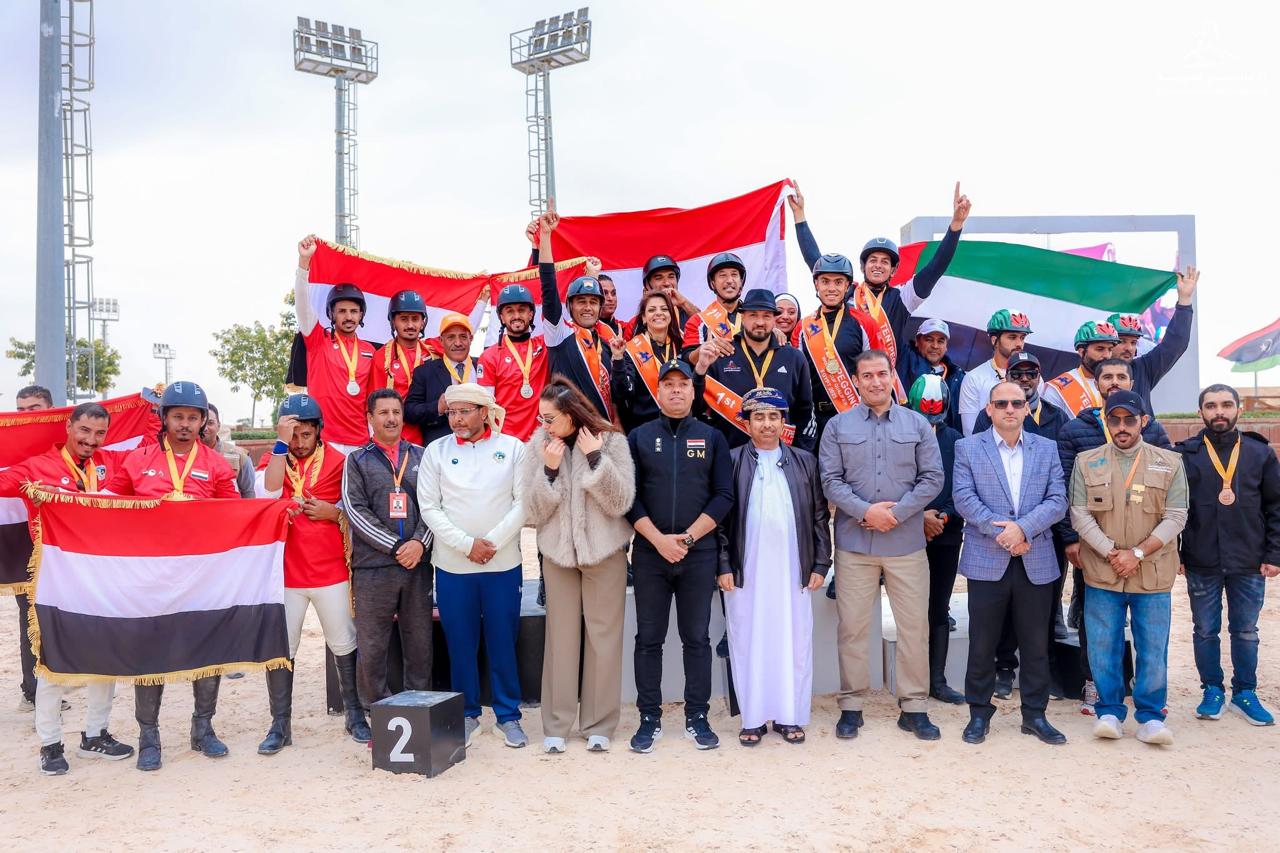 مراسم التتويج لابطال الفروسية