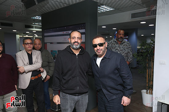 زيارة أحمد السقا لليوم السابع  (7)