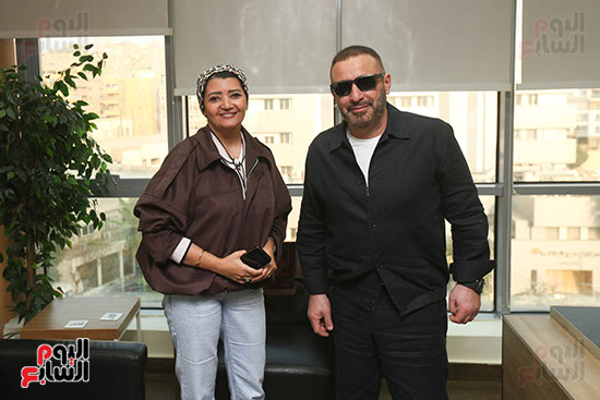 أحمد السقا مع همت سلامة رئيس التحرير التنفيذي أحمد السقا مع همت سلامة رئيس التحرير التنفيذي