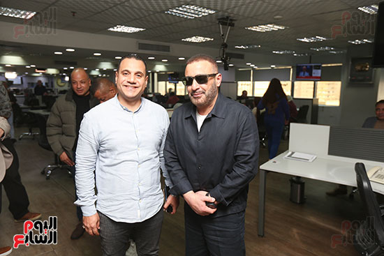 زيارة أحمد السقا لليوم السابع  (4)