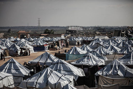 خيام النازحين فى غزة خيام النازحين فى غزة