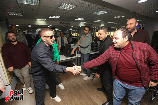 زيارة أحمد السقا لليوم السابع  (2)