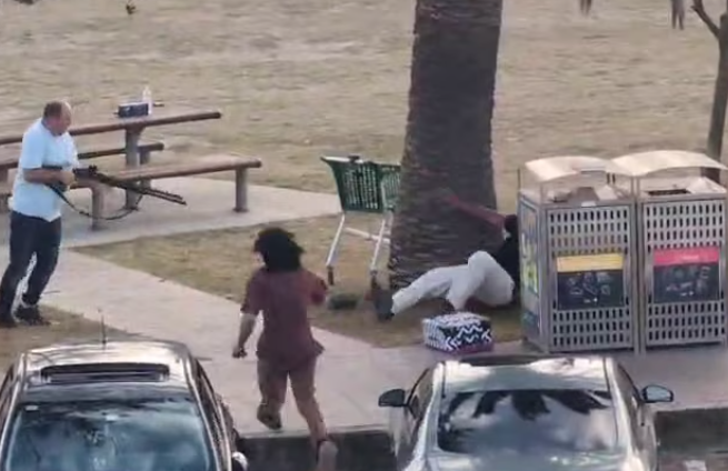 إطلاق النار على المشتبه به