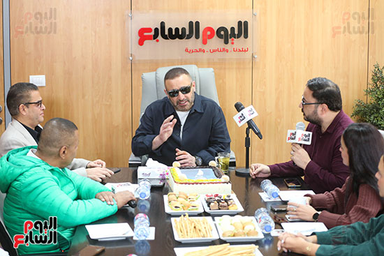 أحمد السقا في ندوة اليوم السابع