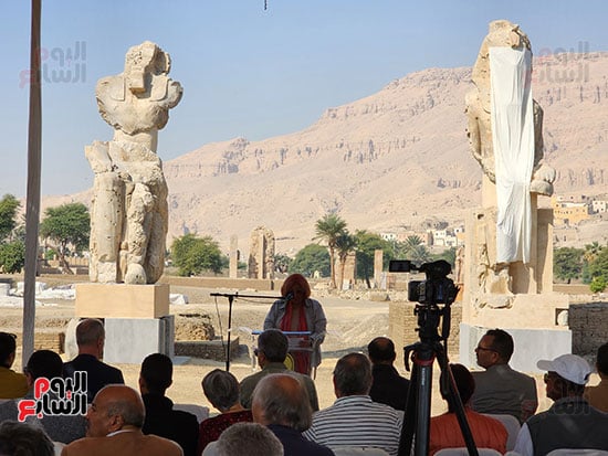  موقع تنصيب تماثيل أمنحتب الثالث (3)