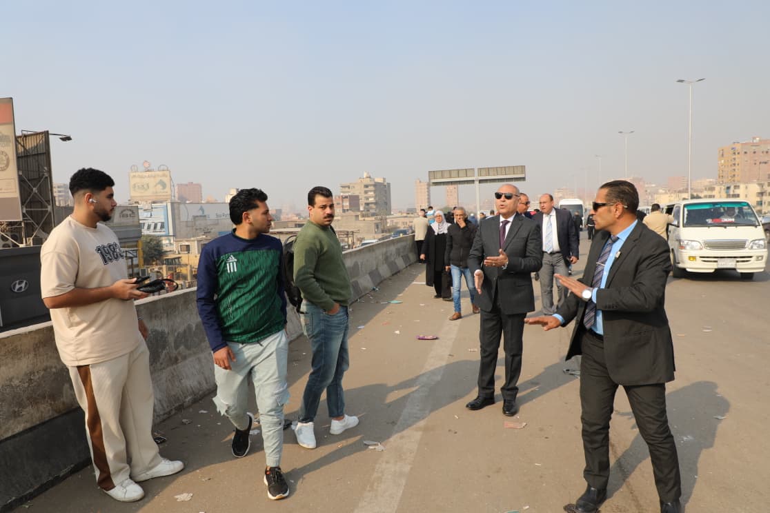 جولة لمحافظ القاهرة على الدائرى بالسلام (9)