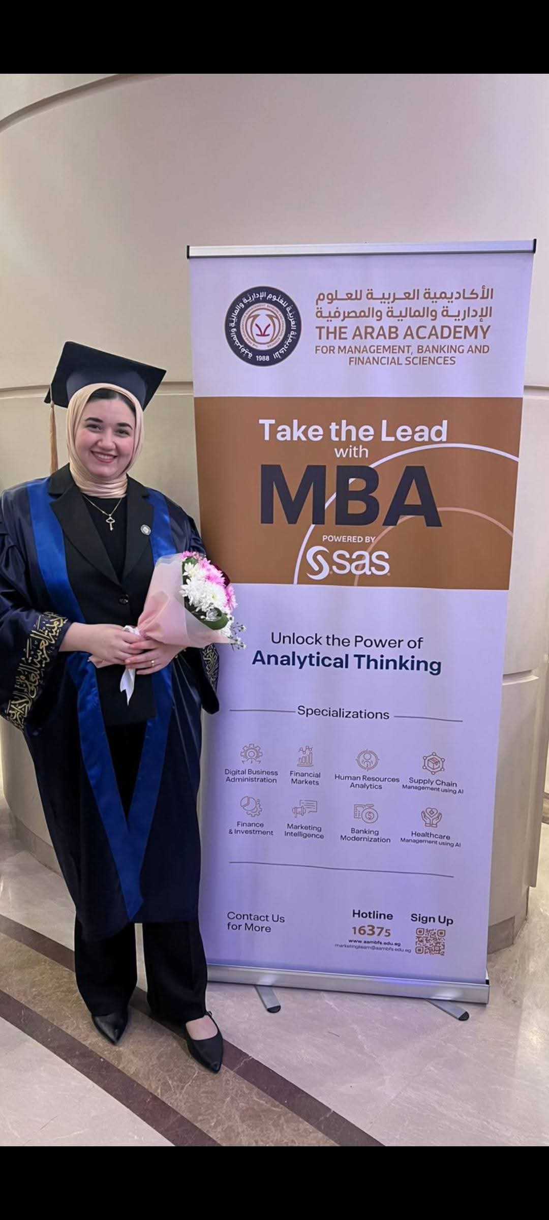 اروي زين الإطناوي تحصل علي درجة الماجستير في إدارة الأعمال اروي زين الإطناوي تحصل علي درجة الماجستير في إدارة الأعمال