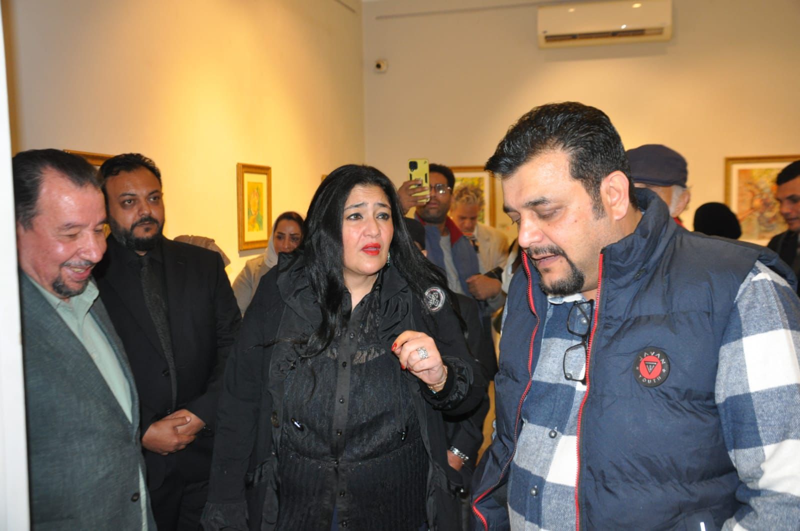 شاليمار الشربتلي في افتتاح المعرض شاليمار الشربتلي في افتتاح المعرض