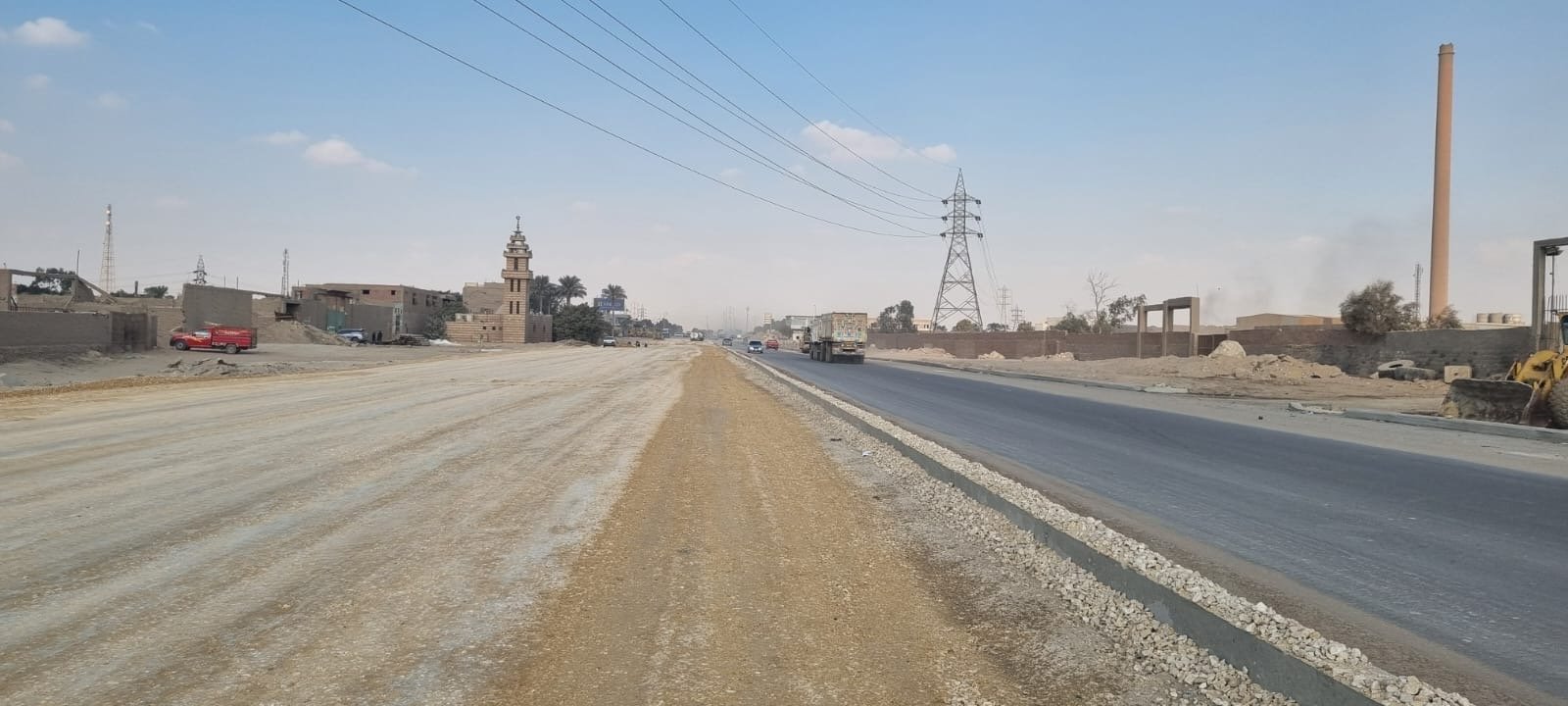 رصف طريق المريوطية نطاق مراكز أوسيم ومنشأة القناطر رصف طريق المريوطية نطاق مراكز أوسيم ومنشأة القناطر