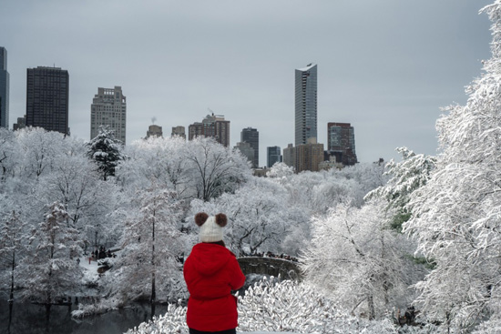 تساقط كثيف للثلوج في نيويورك  (10)