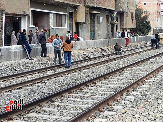 صيانة فلنكات حادث قطار طوخ (3)