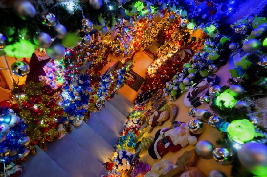 زوجان ألمانيان يحطمان الرقم القياسي العالمي لعدد أشجار عيد الميلاد في المنزل (8)