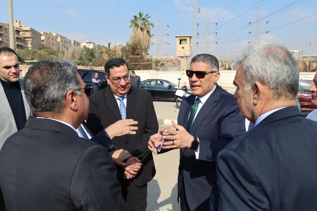 جانب من وصول محافظ الجيزة جانب من وصول محافظ الجيزة