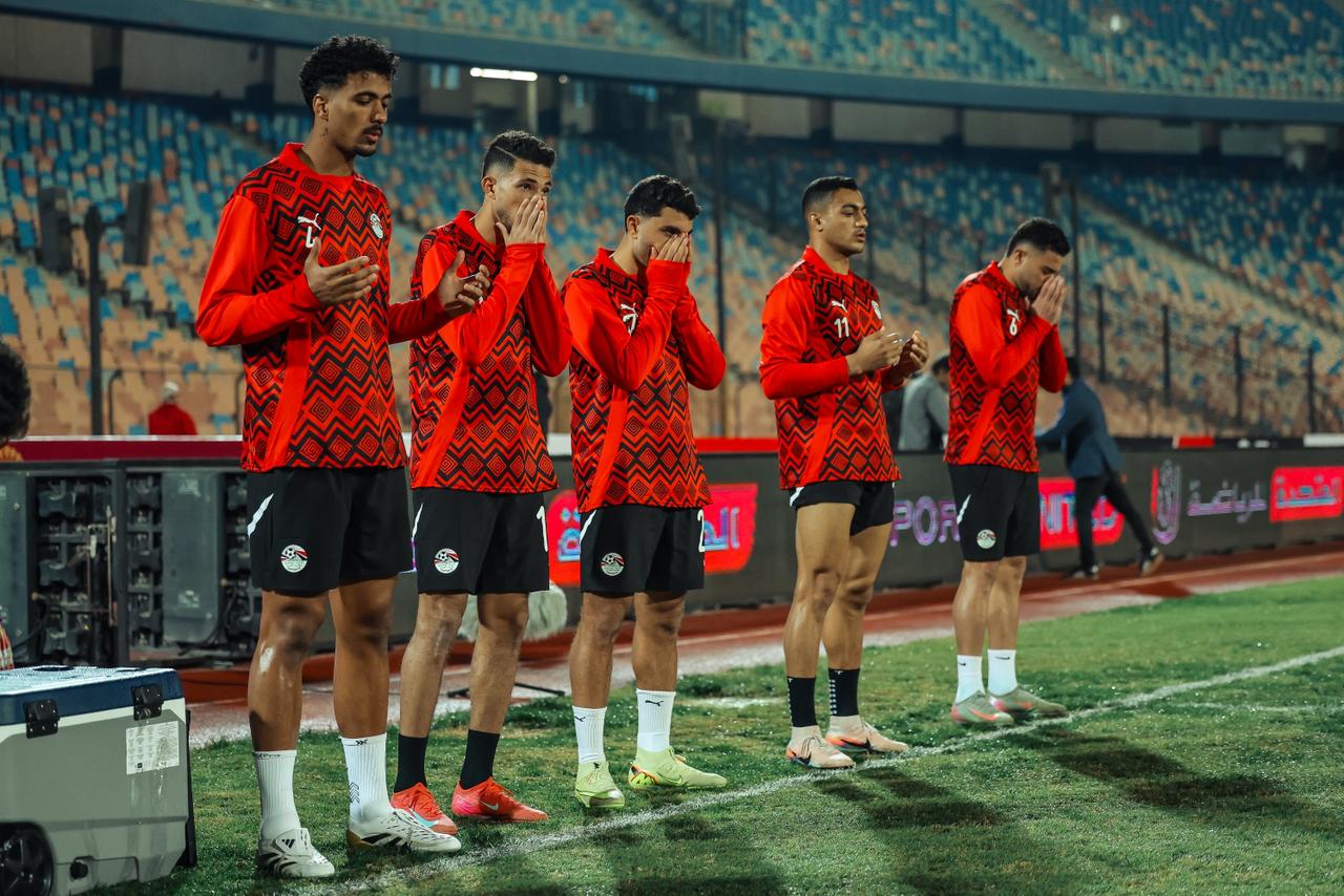 إحماء منتخب مصر (2)