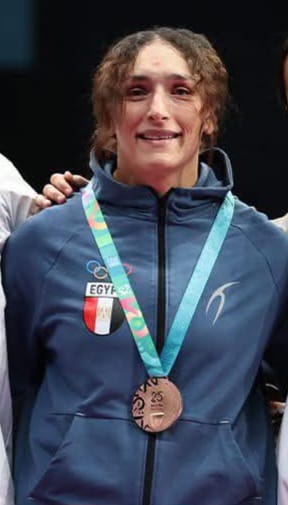 سمر حمزة لاعب منتخب المصارعة سمر حمزة لاعب منتخب المصارعة