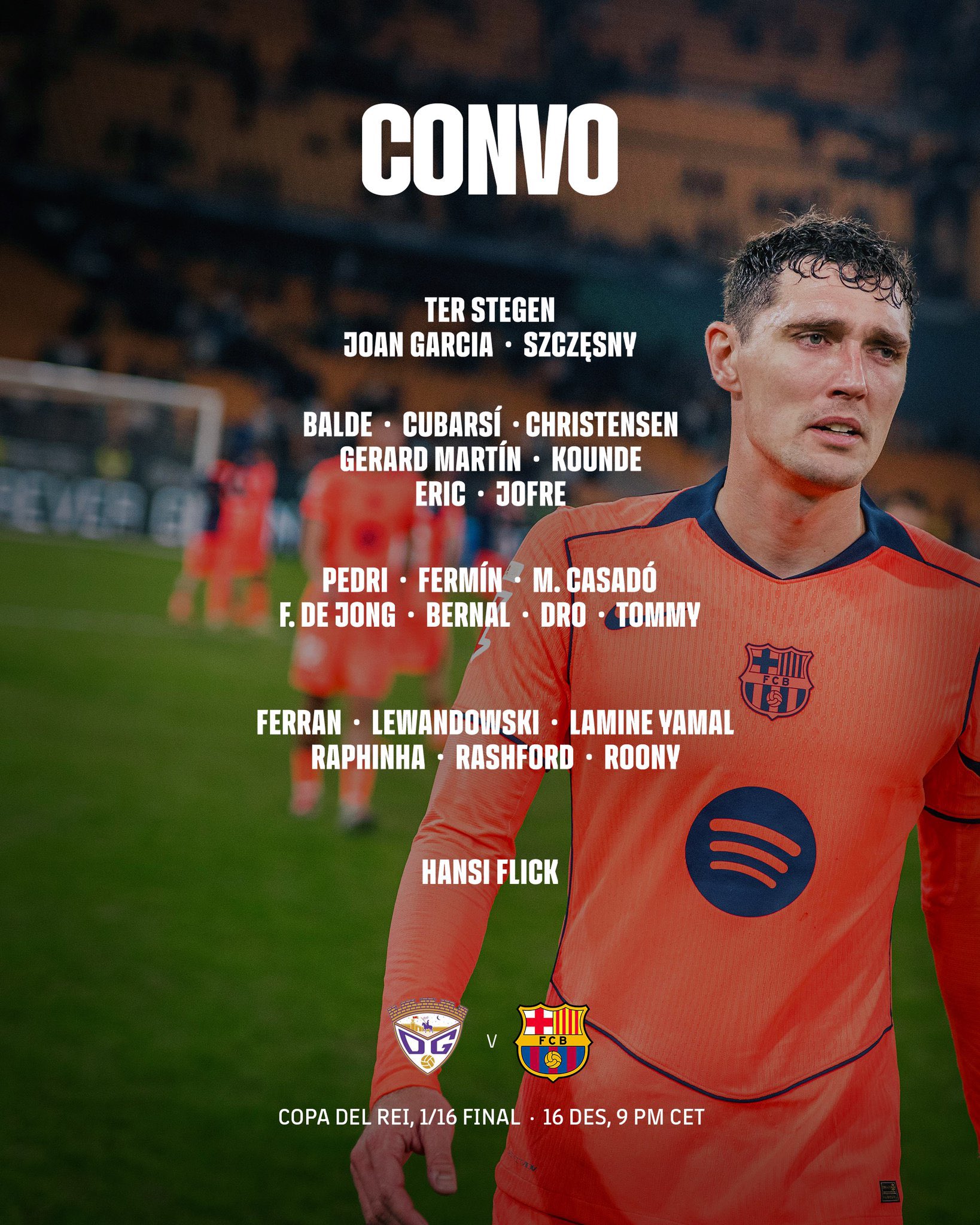 قائمة برشلونة لكأس الملك