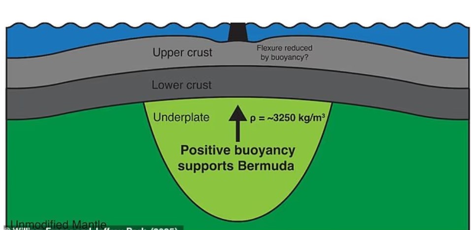اكتشاف انتفاخ محيطي أسفل برمودا