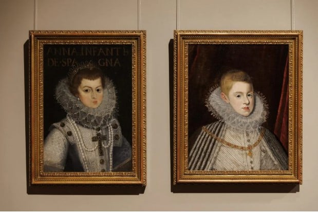لوحات من عام 1612 إلى عام 1613 تصور آنا وفيليب، أبناء فيليب الثالث