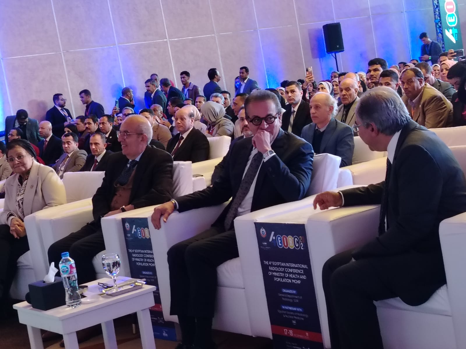 وزير الصحة خلال افتتاحه مؤتمر الأشعة الرابع لوزارة الصحة وزير الصحة خلال افتتاحه مؤتمر الأشعة الرابع لوزارة الصحة