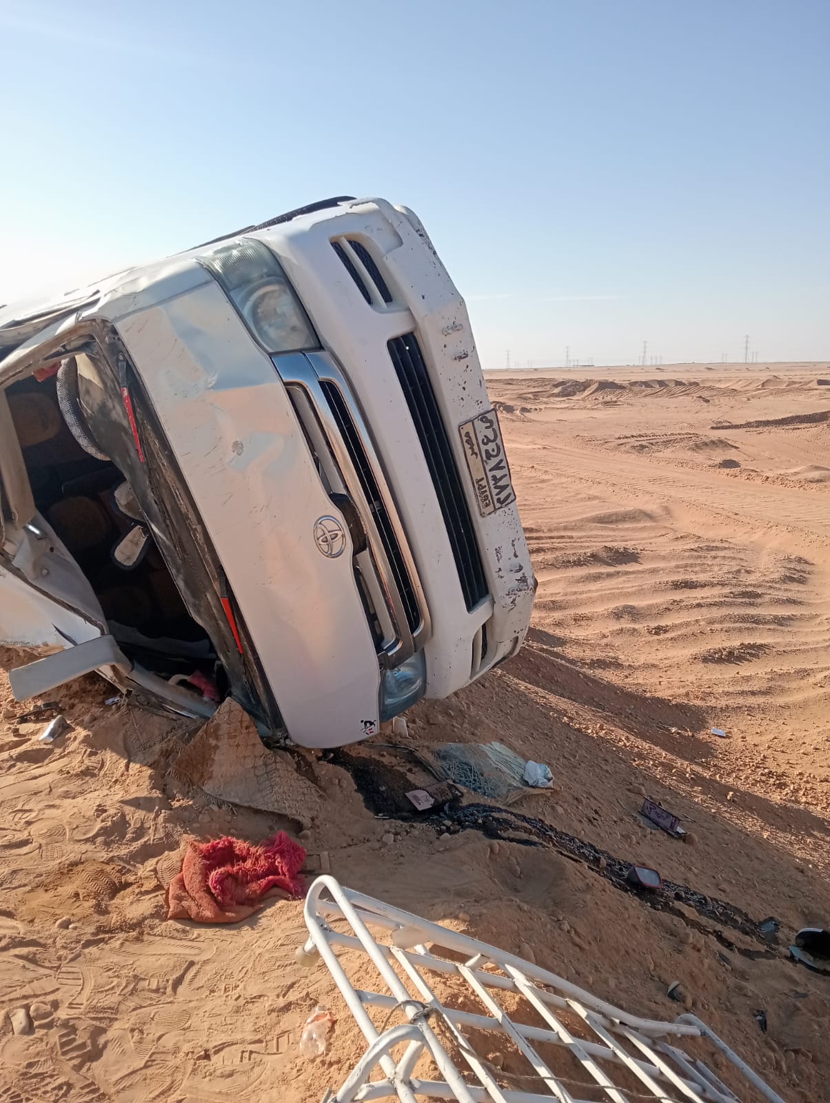 آثار الحادث