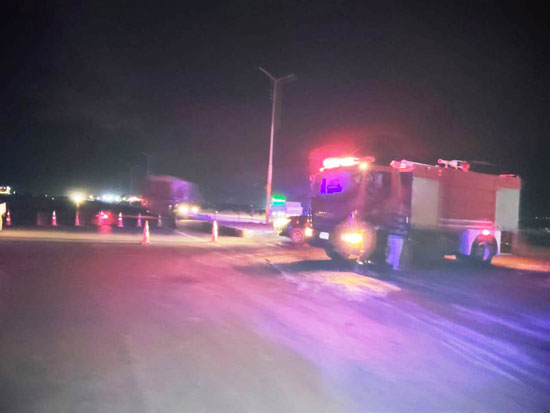 إصابة شخصين إثر انقلاب سيارة (2)