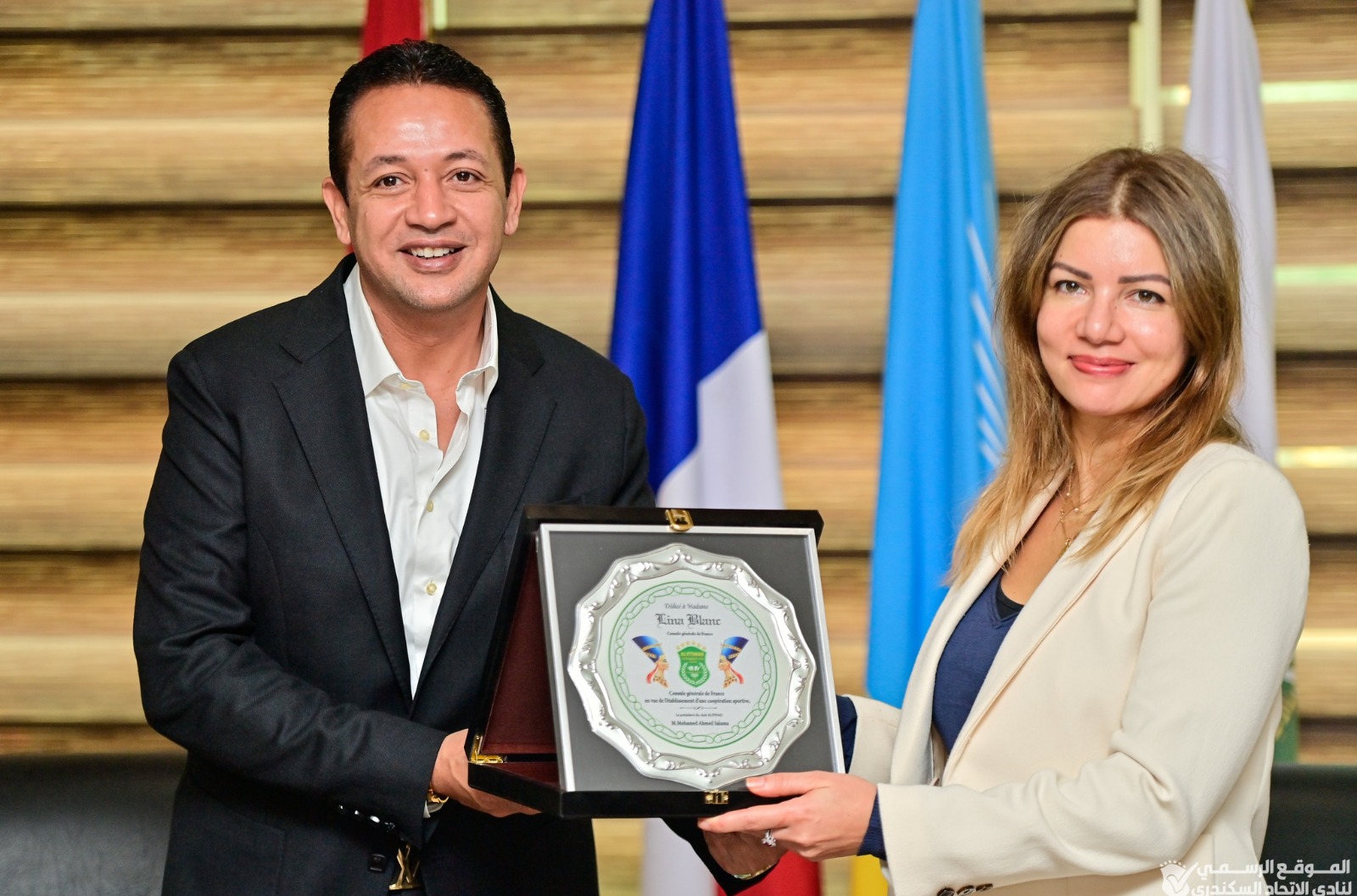 وفد فرنسي والقنصلية الفرنسية يزوران نادي الاتحاد بالإسكندرية (4)