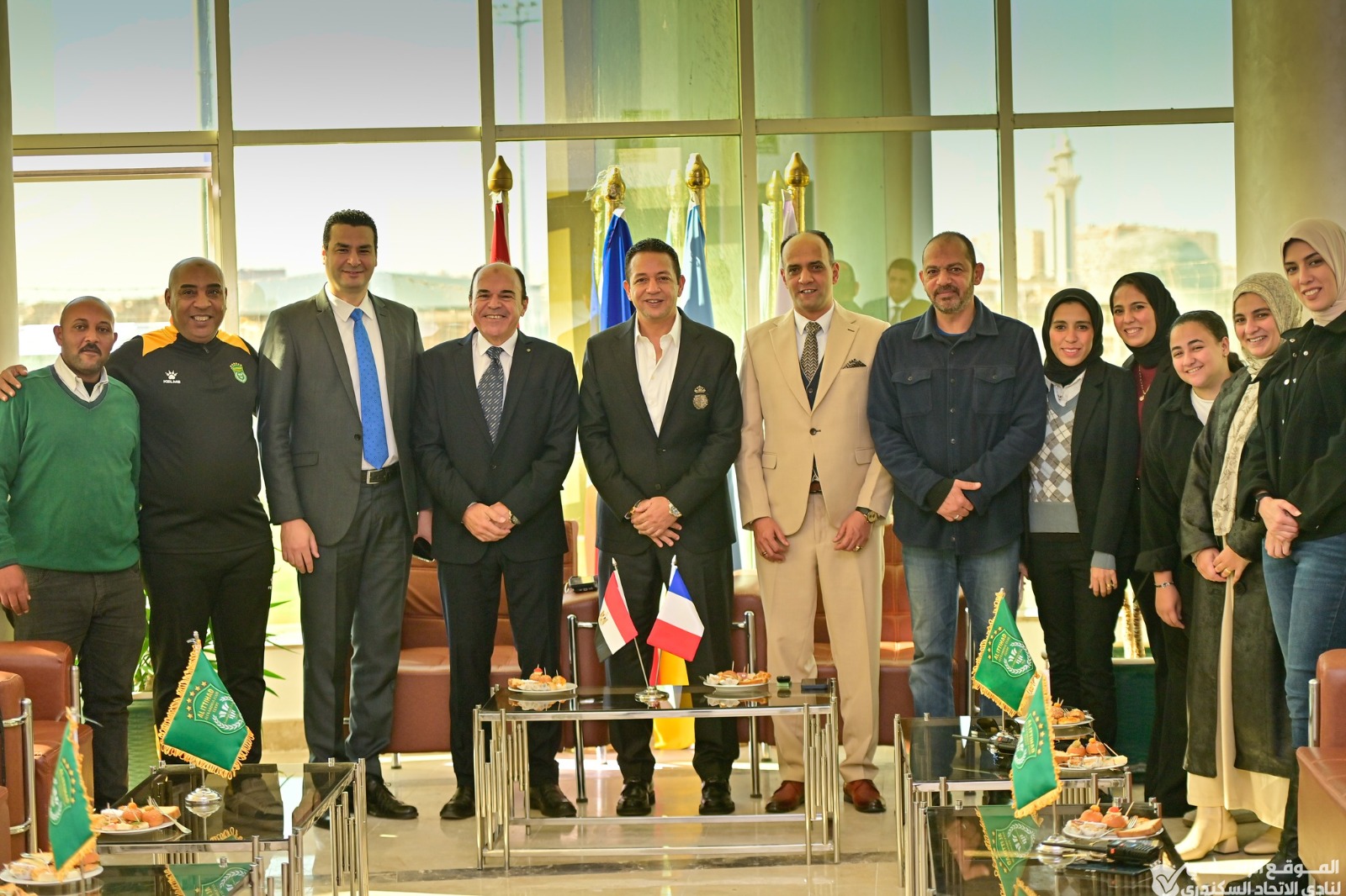 وفد فرنسي والقنصلية الفرنسية يزوران نادي الاتحاد بالإسكندرية (1)