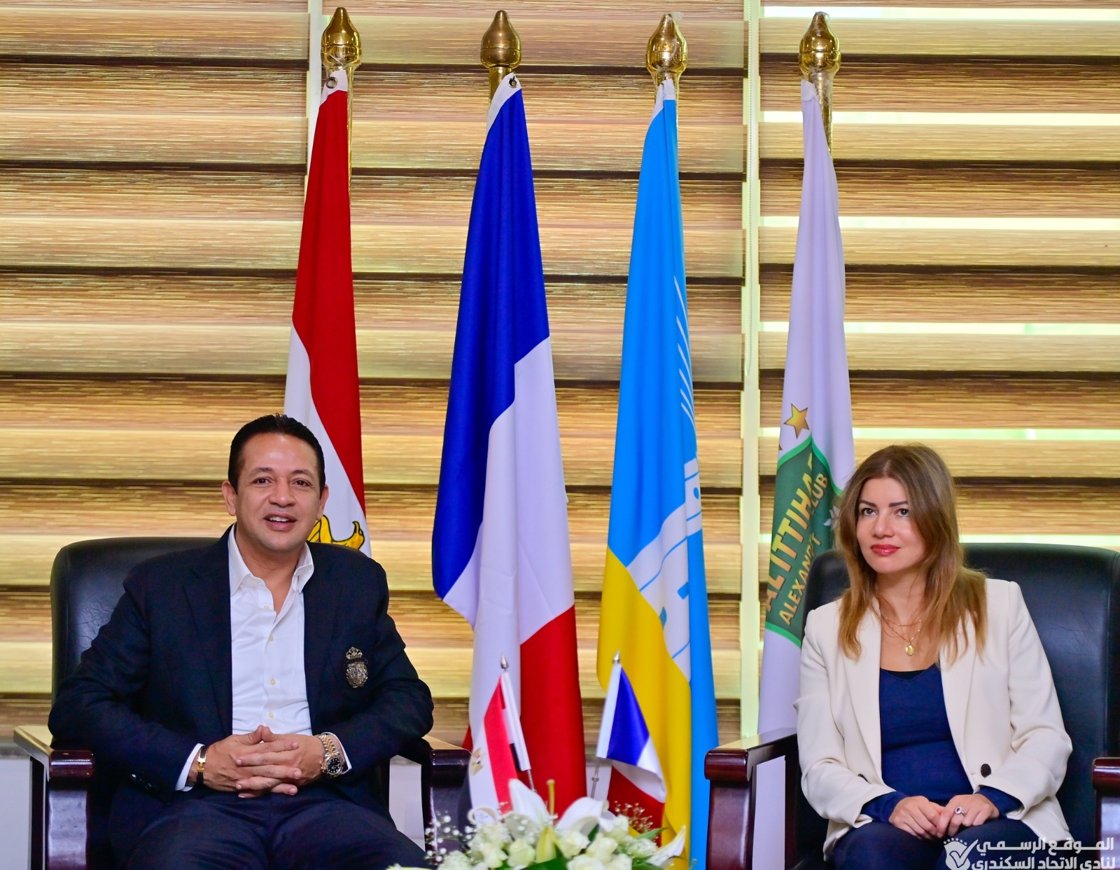 وفد فرنسي والقنصلية الفرنسية في زيارة لنادي الاتحاد السكندري (3)