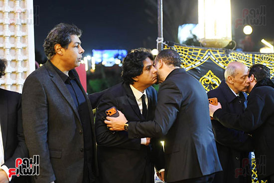 عزاء شقيقة الزعيم عادل أمام