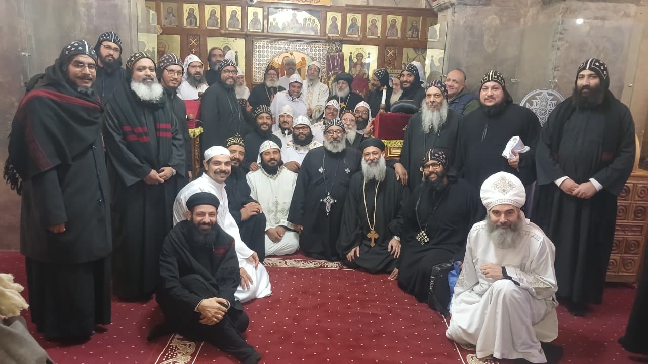 سيامة 2 رهبان جدد بدير الأنبا متاؤس الفاخوري بجبل أصفون بإسنا جنوب الأقصر