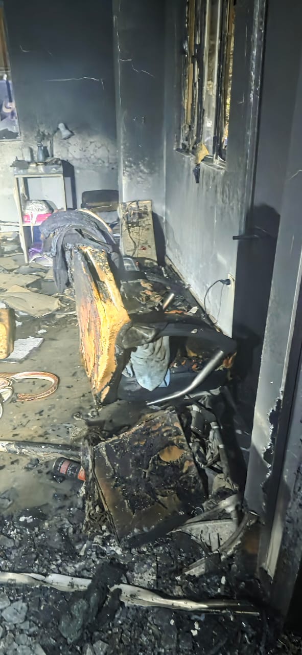 حريق النادى الصحى (4)