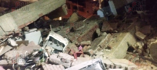 انهيار منزل فى المنيا (1)