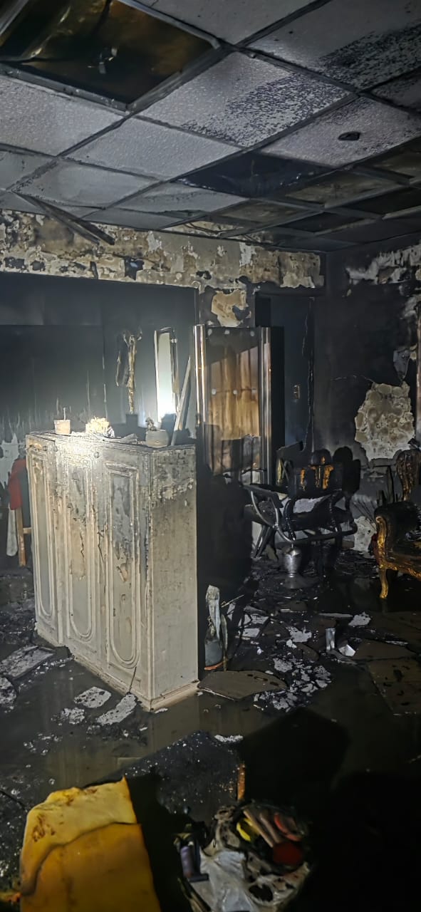 حريق النادى الصحى (3)