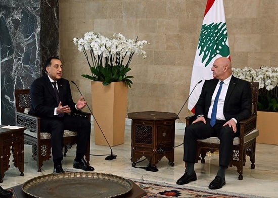  الرئيس العماد جوزاف عون، رئيس الجمهورية اللبناني، الدكتور مصطفى مدبولي، رئيس مجلس الوزراء، (1)