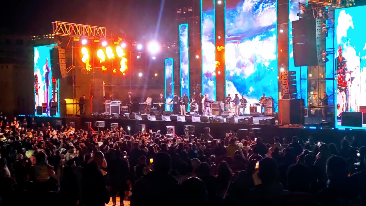 رامي صبري يحي حفل افتتاح The Village  أحدث وجهات التسوق والترفيه بالعاصمة الجديدة (2)