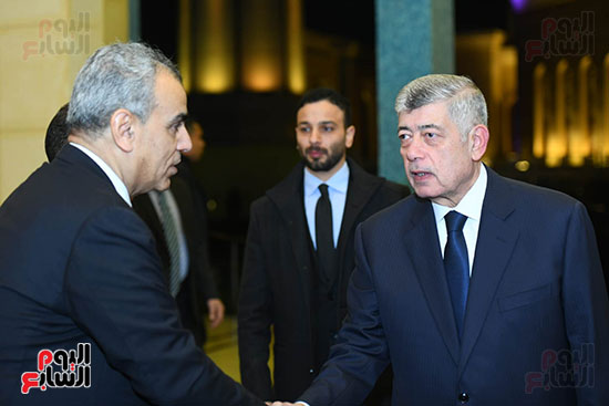 وزير الداخلية الأسبق محمد إبراهيم فى عزاء محمد صابر عرب