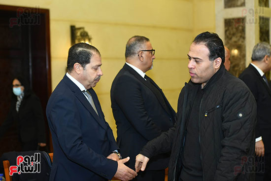 الزميل محمد عبد الرحمن فى عزاء صابر عرب