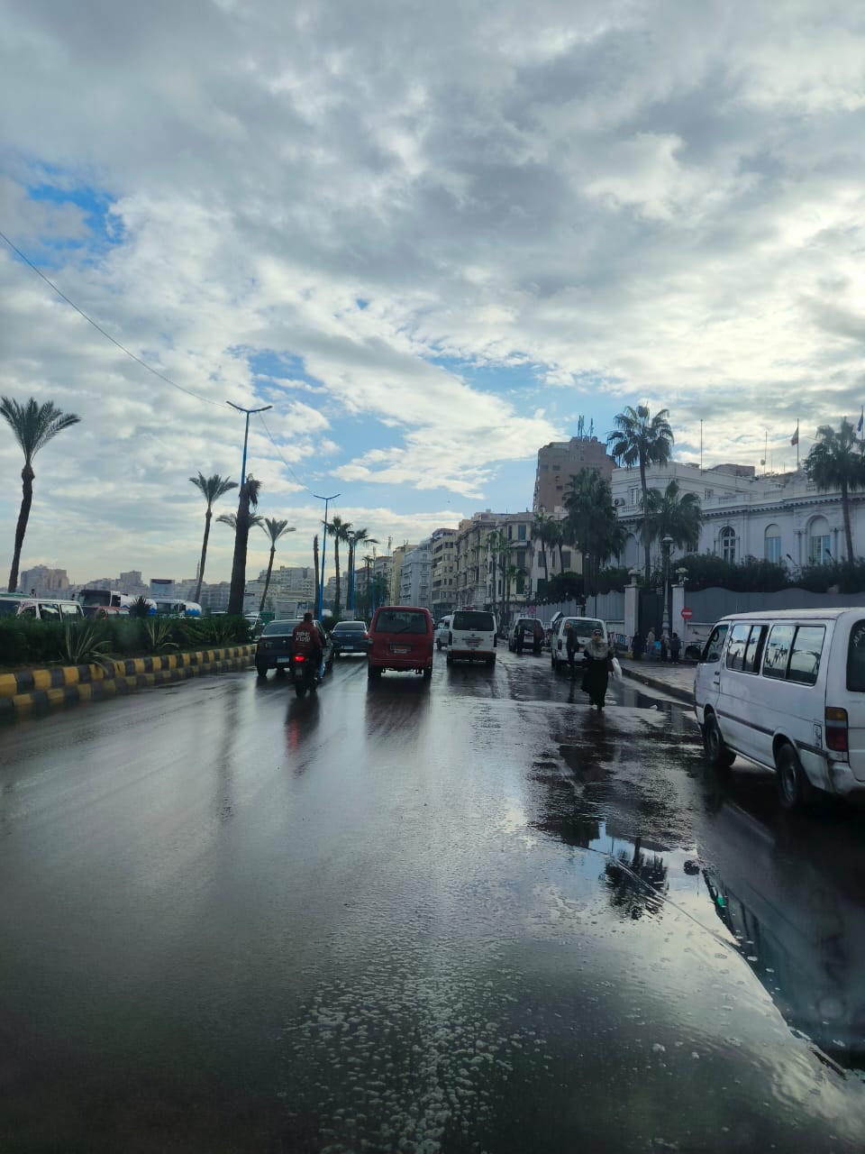 امطار نوة باقى المكنسة فى الإسكندرية