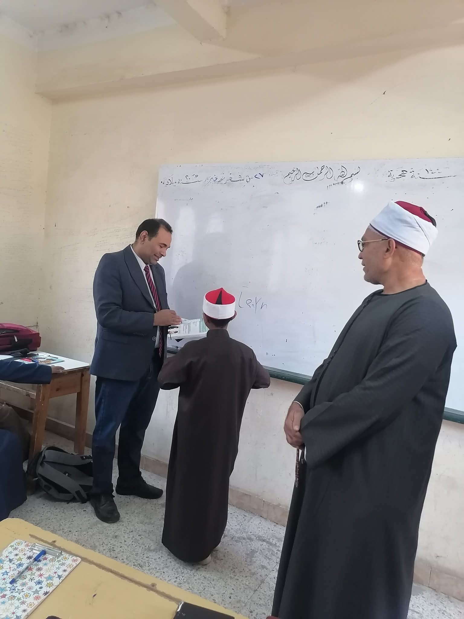 إشادة وفد أزهرى بمستوى طلاب بنين الأقصر وترسيخ لنهج المتابعة