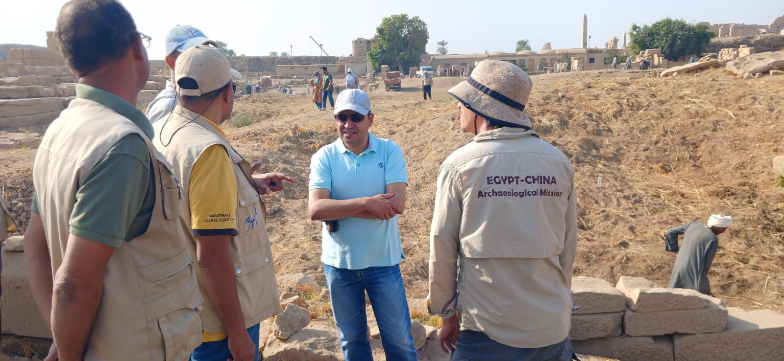 أعمال الحفائر والترميمات في منطقة معبد مونتو في معابد الكرنك