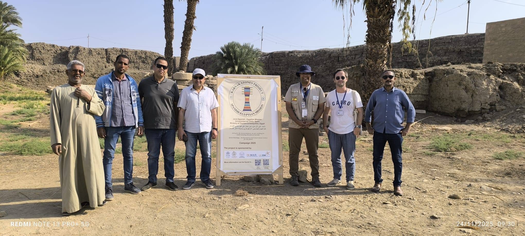 متابعة أعمال بعثة جامعة قادش الأسبانية بالكرنك