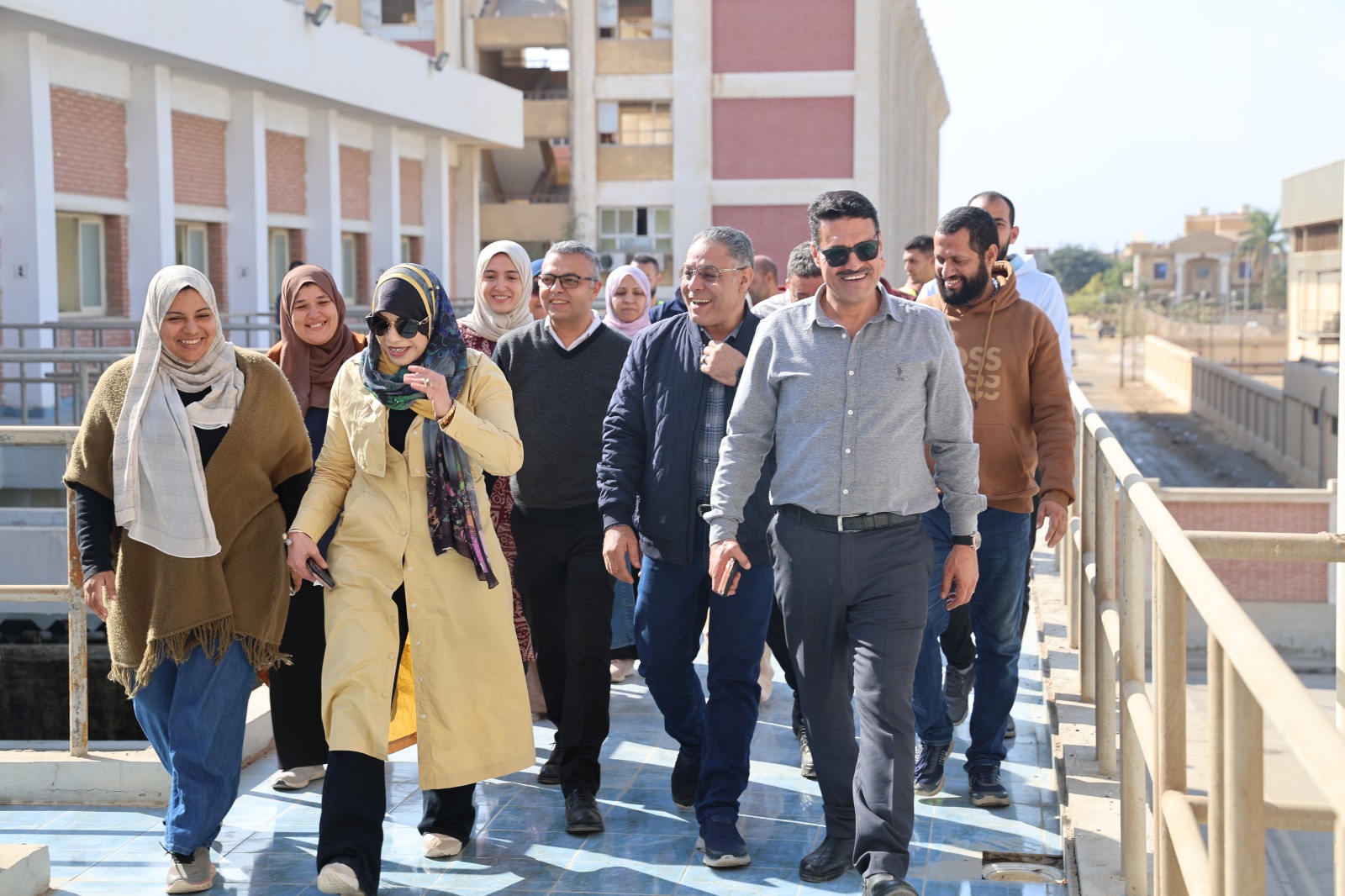 تفقد المحطات بشبين القناطر