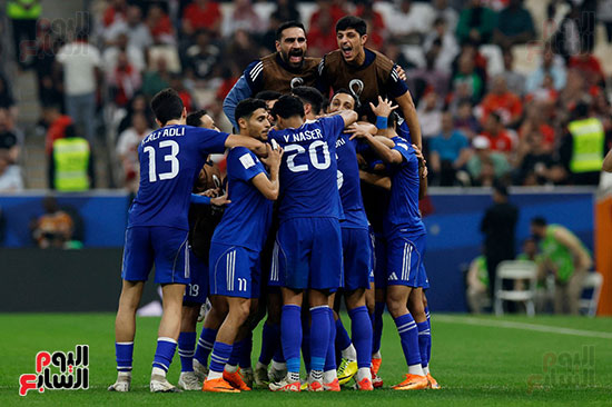 احتفال لاعبي الكويت بالهدف