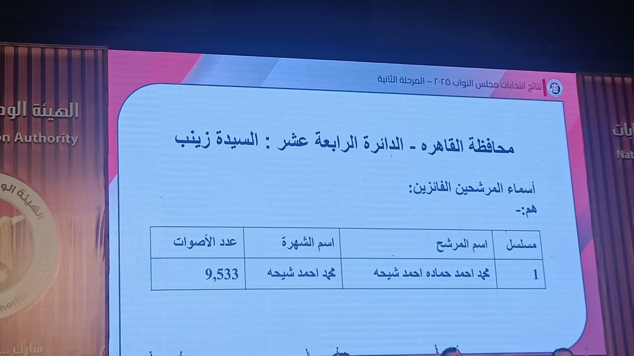 نتائج انتخابات البرلمان في 15 دائرة  (11)