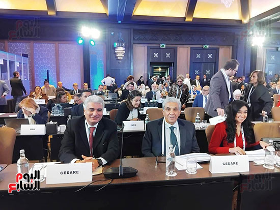 إجتماع لرؤساء الوفود المشاركة ب إجتماع لرؤساء الوفود المشاركة ب